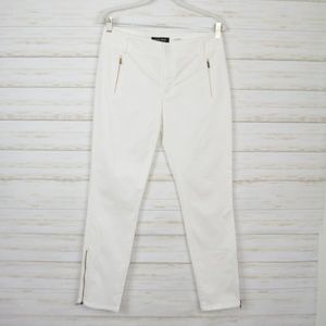White Ankle Zip Pants EUC | Ivanka Trump